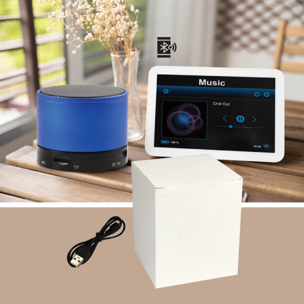 Mini Portable Bluetooth Speaker - Blue - Image 3